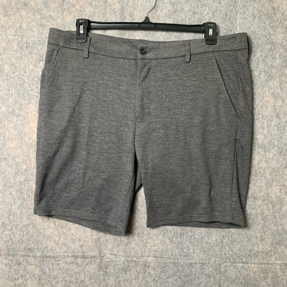 Westzeroone Men Size 38 Gray‎ Edmunds Flat Front Golf Casual Shorts